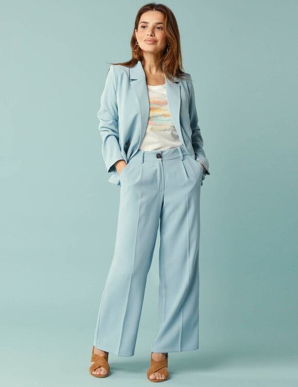 Pantalon large fluide Spécial Petites (bleu ciel) Pantalon large fluide Spécial Petites (bleu ciel)